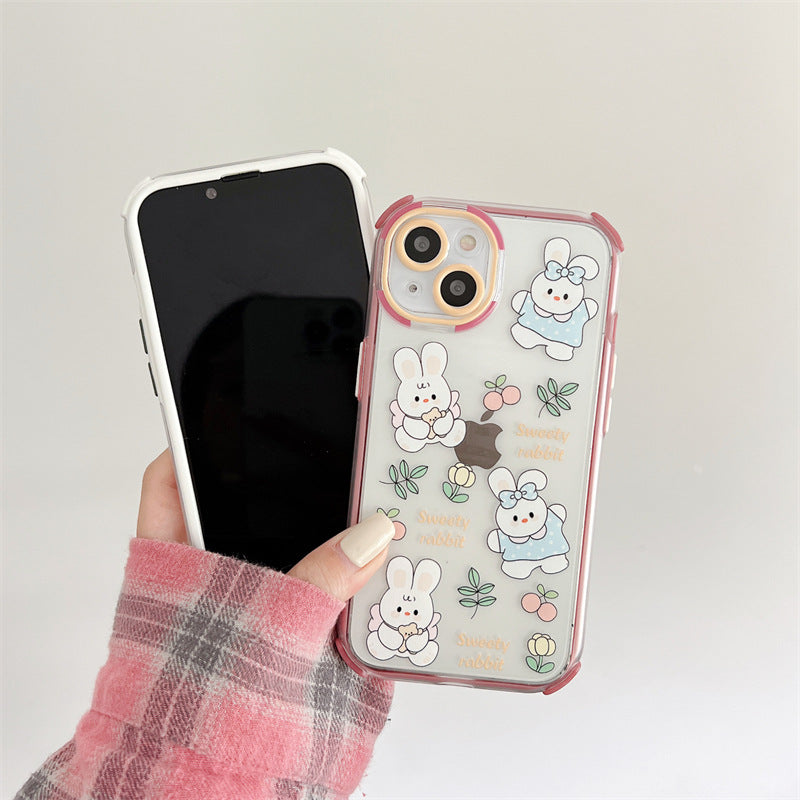 Cute Cartoon Bunny With Bow Phone Case