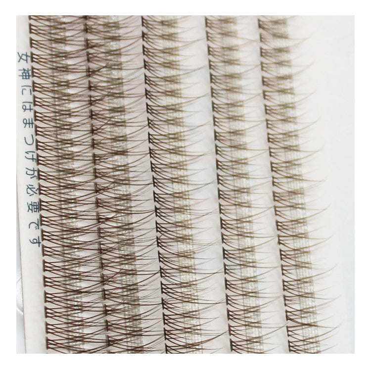 Caramel Brown Fishtail False Eyelashes Set