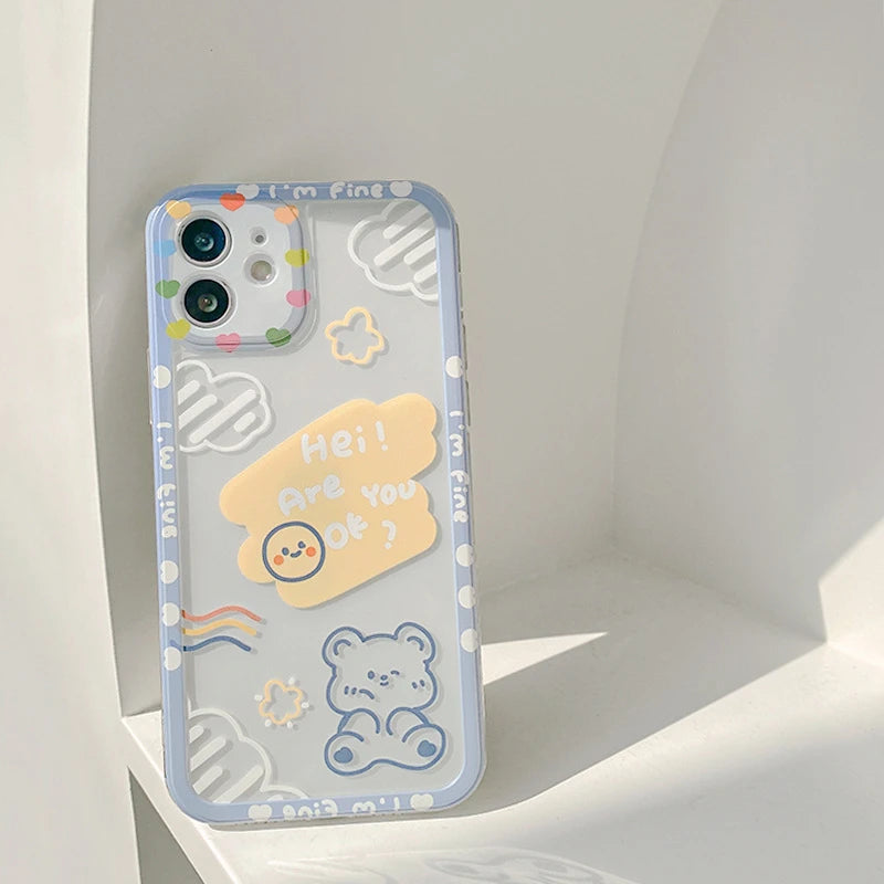 Cartoon Cloud Bear Phone Case