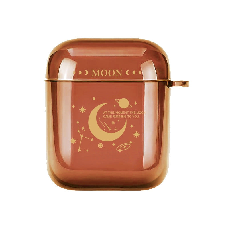 Cartoon Moon Planet Airpods Case