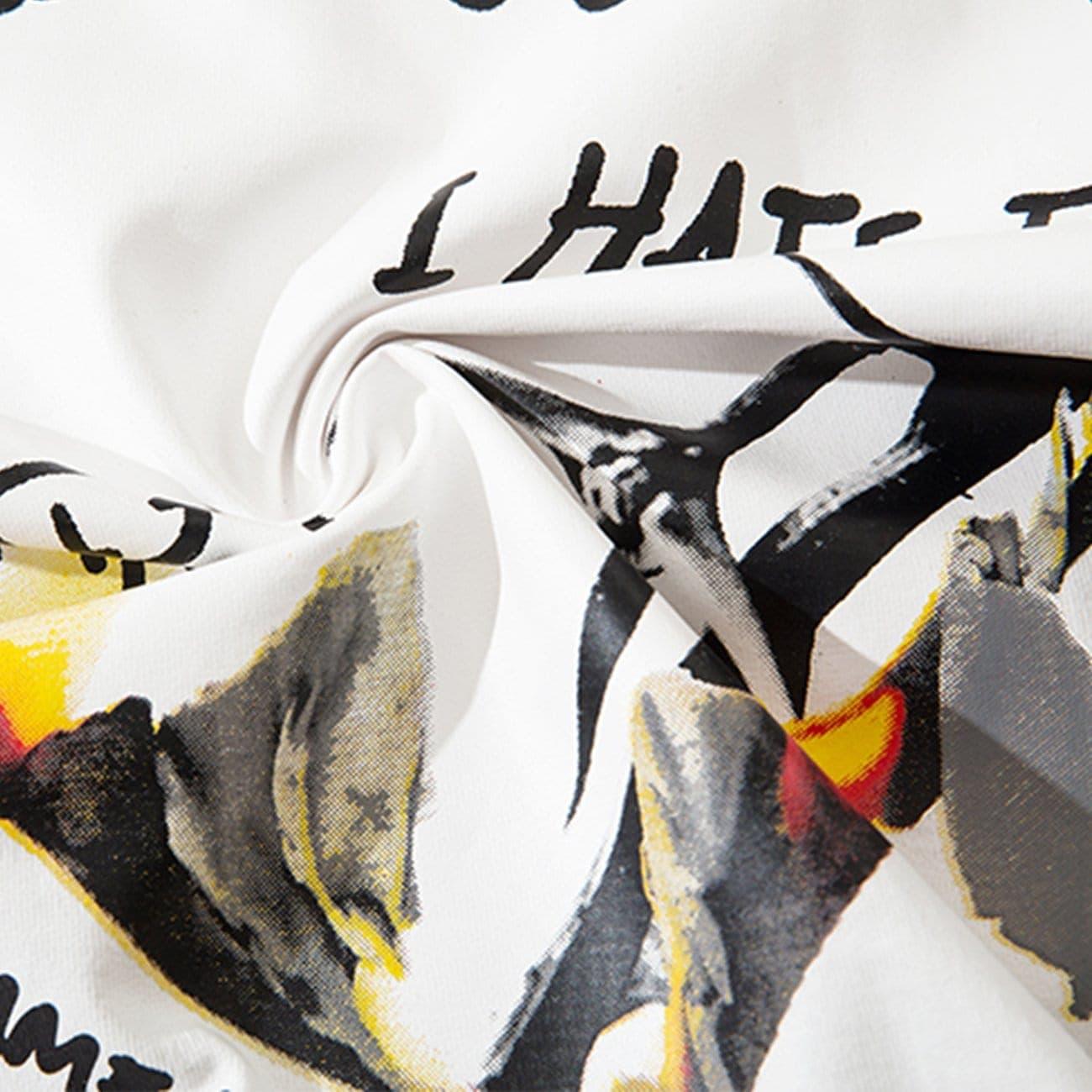 Fire Flame Heart Print Tee