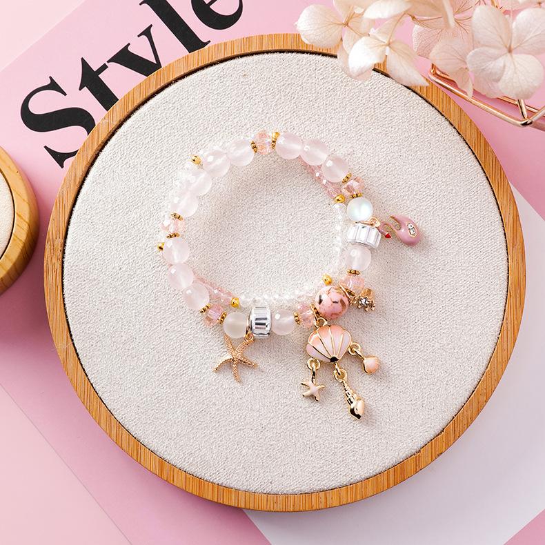 Sweet Starfish Shell Flower Bracelet