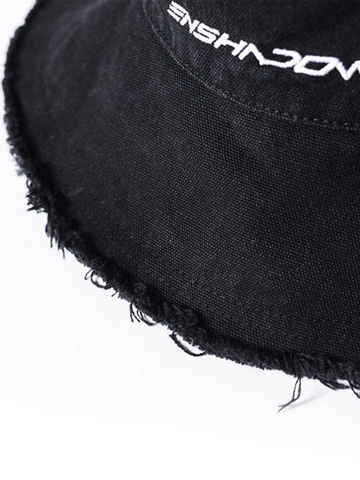 Functional Tassel Embroidery Fisherman Cap