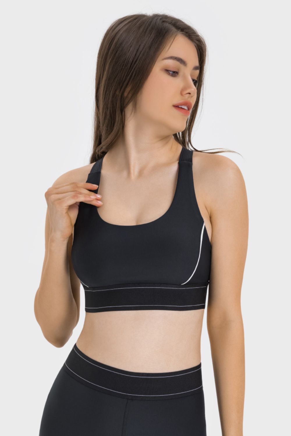 No Underwire Cropped Active Bra