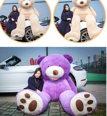 340CM America Giant Teddy Bear Plush Toys Soft Big Size Teddy Bear Skin Popular Birthday Valentine Gifts For Girls Kids