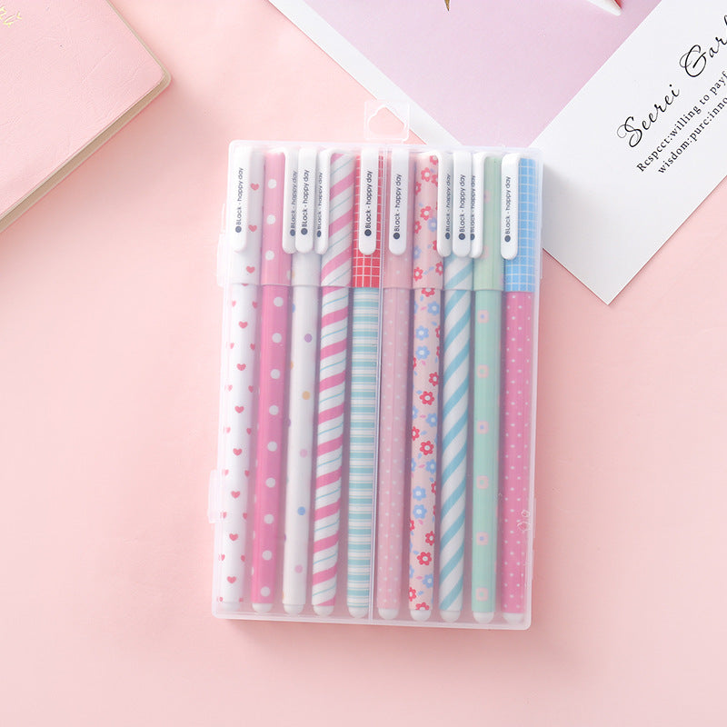 Kawaii Flower Gel Pen Set (Pack of 10)