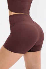 Slim Fit Wide Waistband Shorts