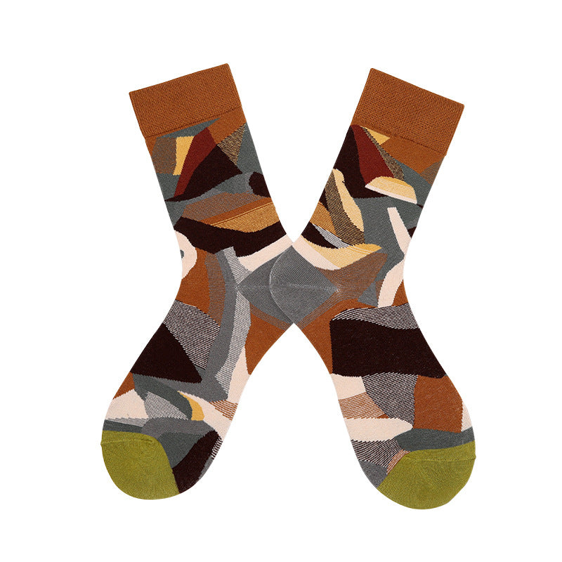 Abstract Art Style Oil Painting Socks