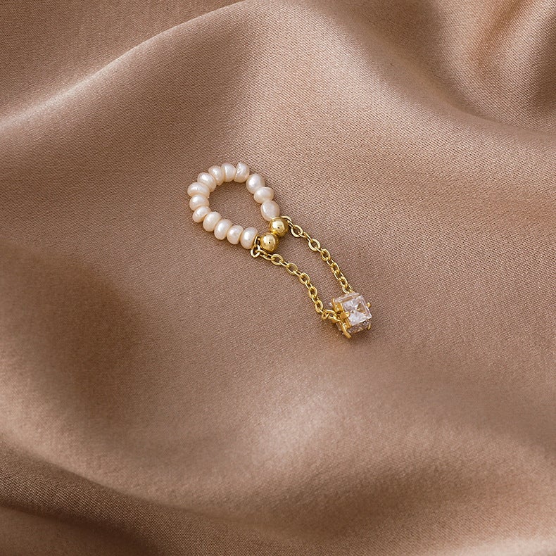 Freshwater Pearl Tassel Ear Cuff