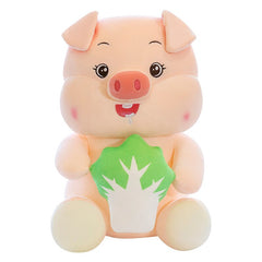 35-55cm lovely Plush Toy Cute Pink pig  Doll Cartoon Animal pig Cloth Doll   Lucky Cabbage lollipops Christmas Birthday Gift