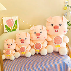 35-55cm lovely Plush Toy Cute Pink pig  Doll Cartoon Animal pig Cloth Doll   Lucky Cabbage lollipops Christmas Birthday Gift