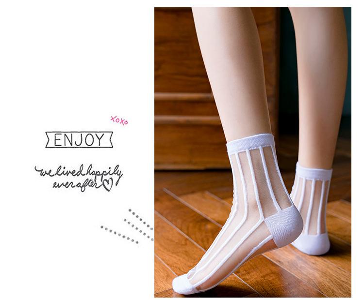 Korean Glass Silk Socks