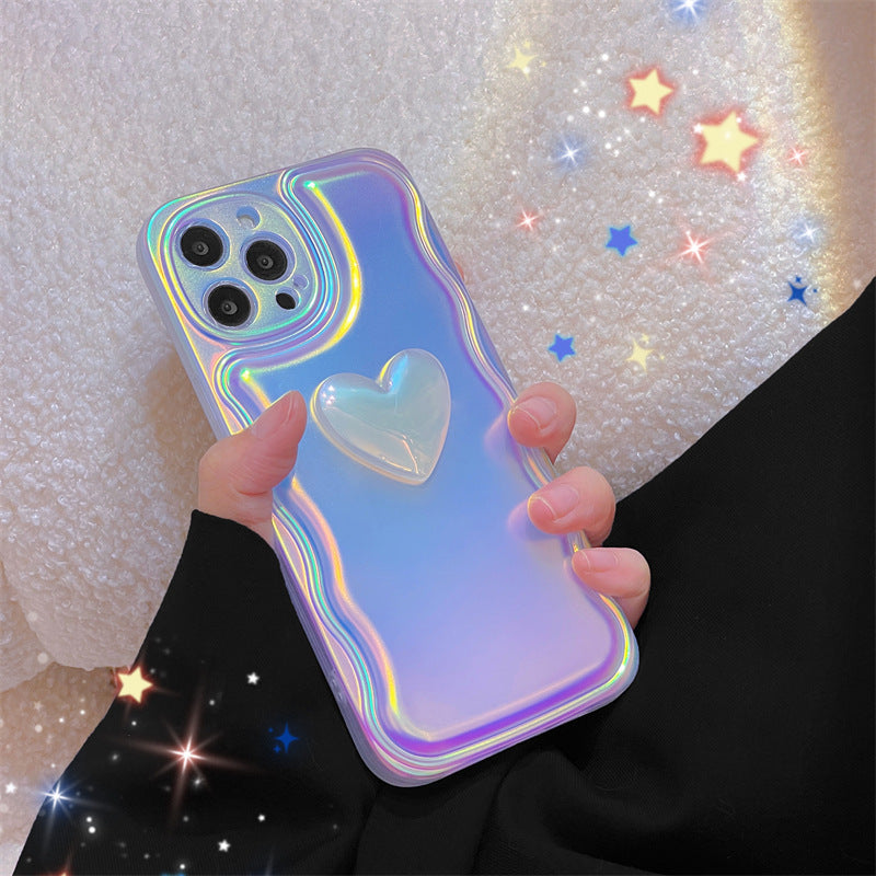 Laser Three-dimensional Love Phone Case