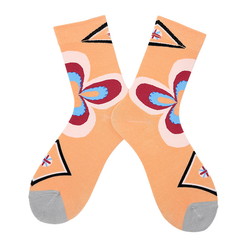 Abstract Art Style Oil Painting Socks