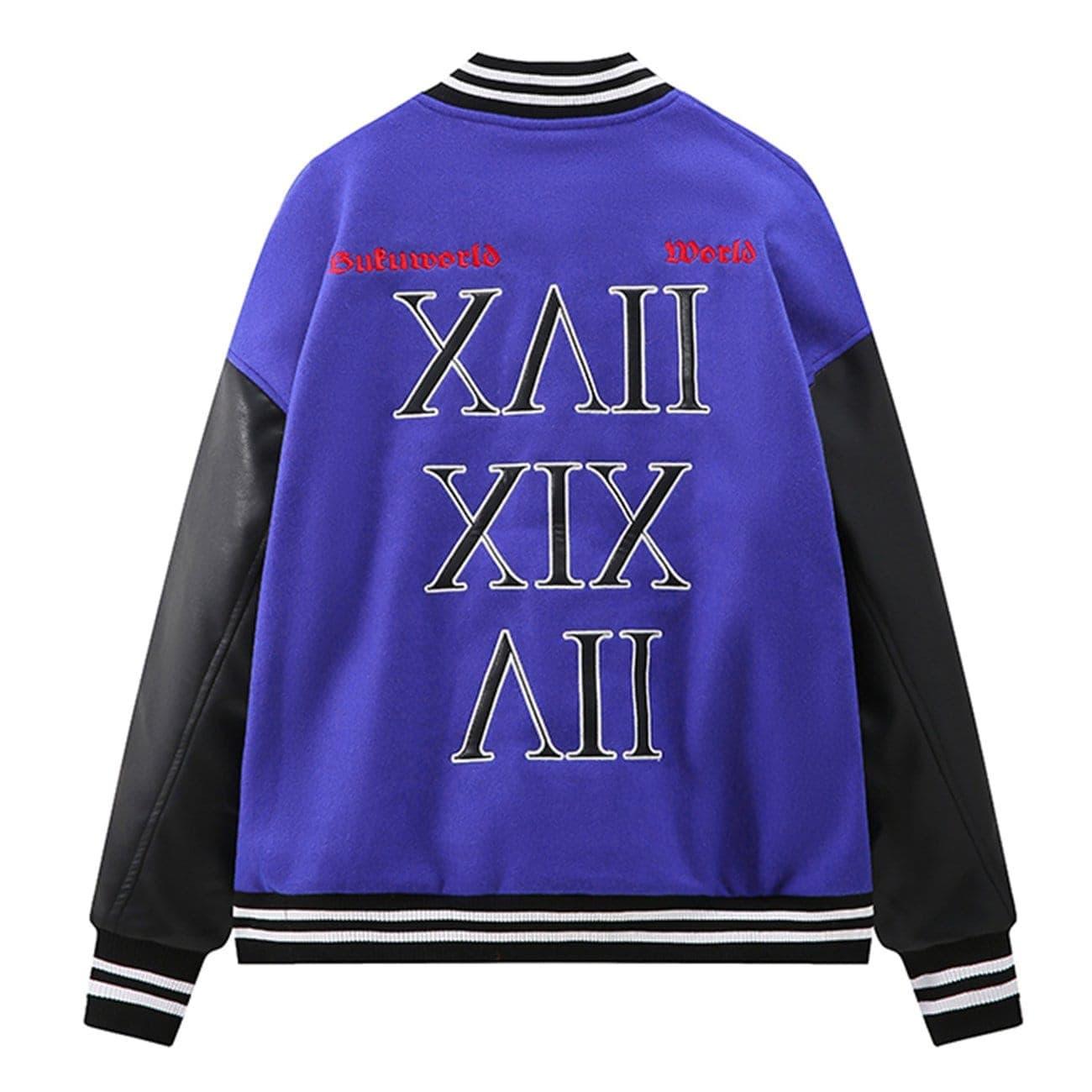 "Digital Print" Varsity Jacket