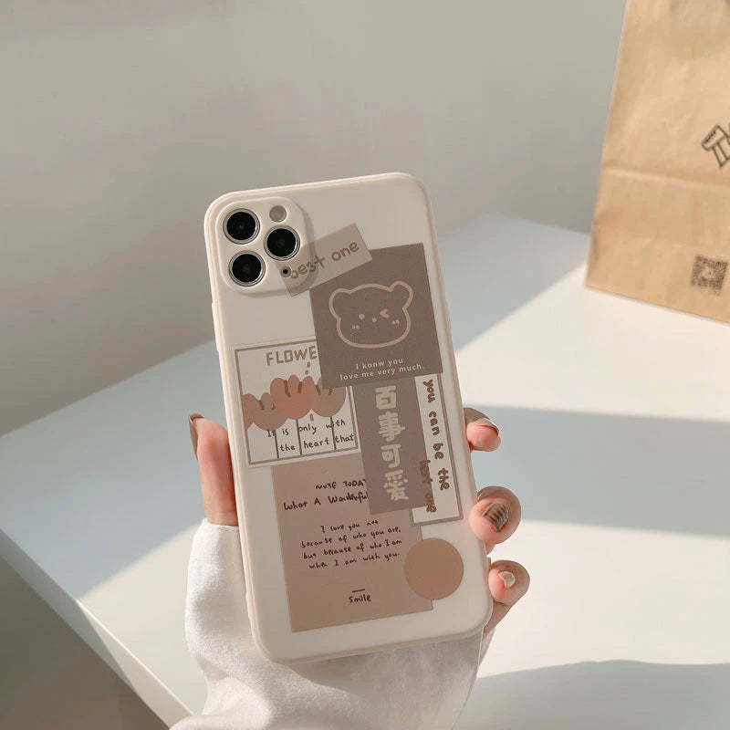 INS Art Label Phone Case