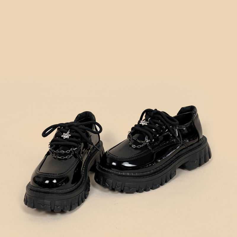 Little Devil Duke Platform Leather Shoes