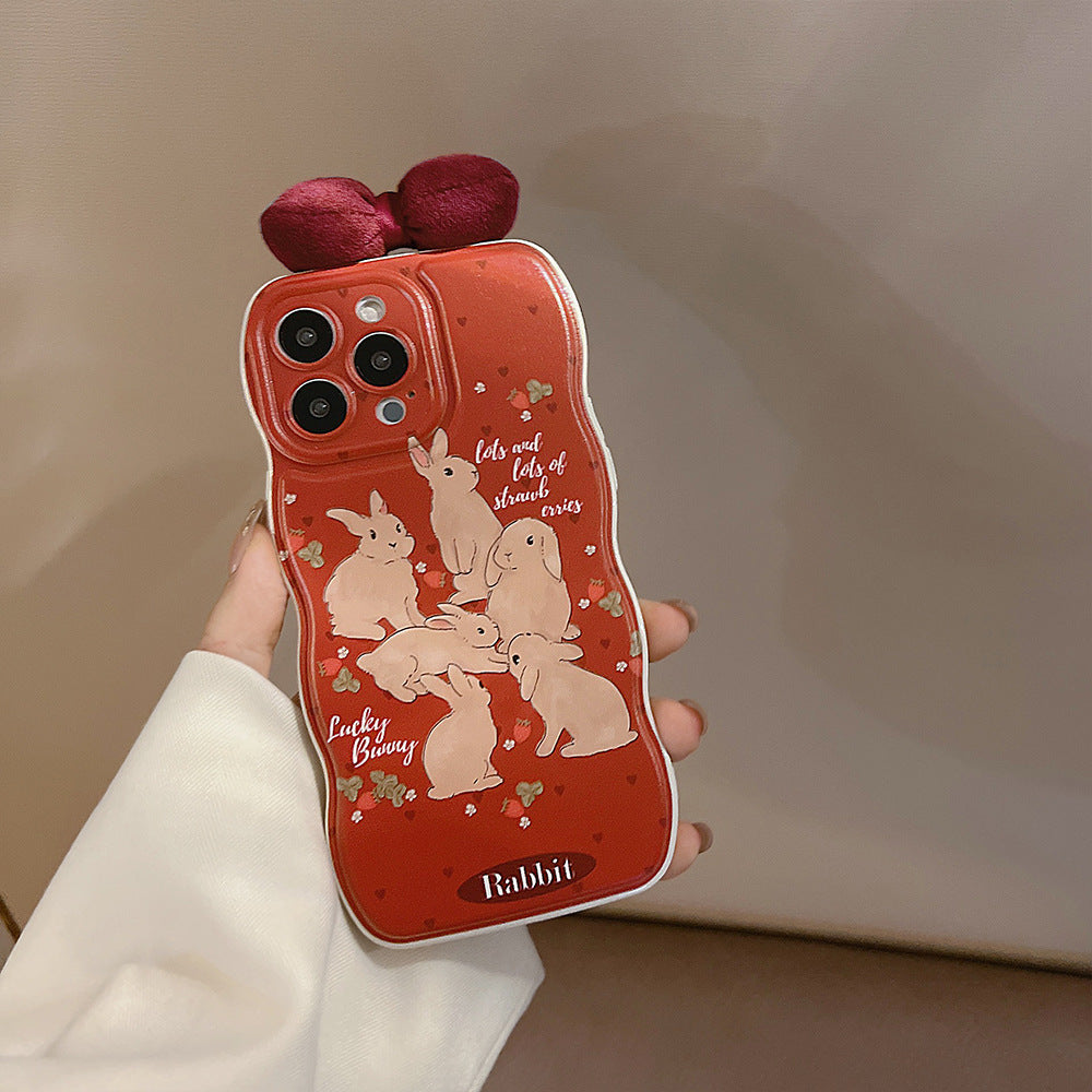 Cute Rabbit Bowknot Phone Case