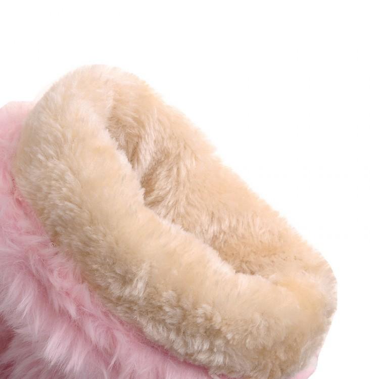 Fashion Bow Slope Intense Plush Warm Snow Boots Uggs