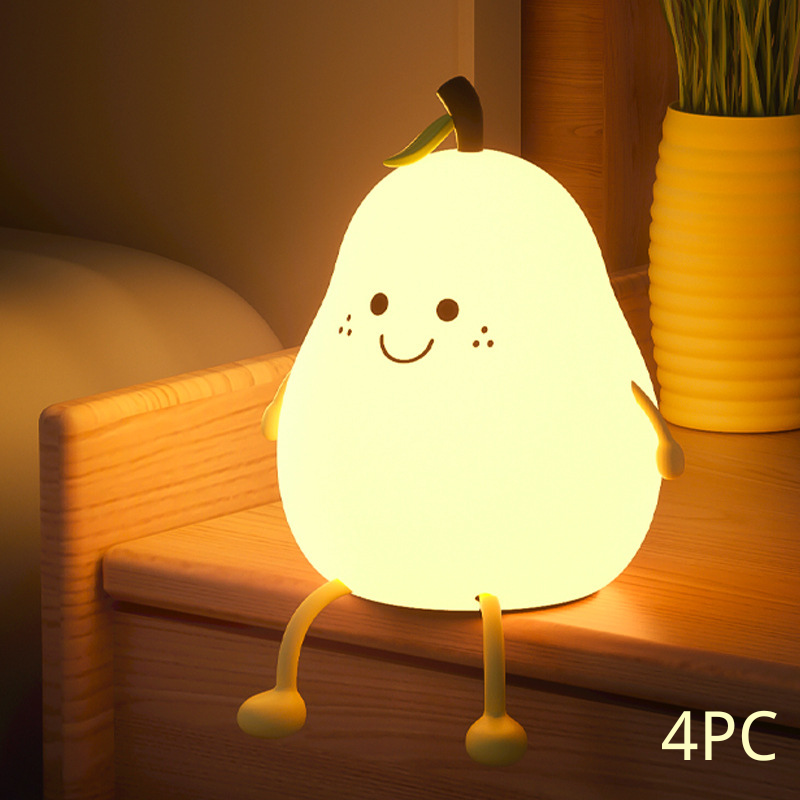 Kawaii Cartoon Pear Night Light