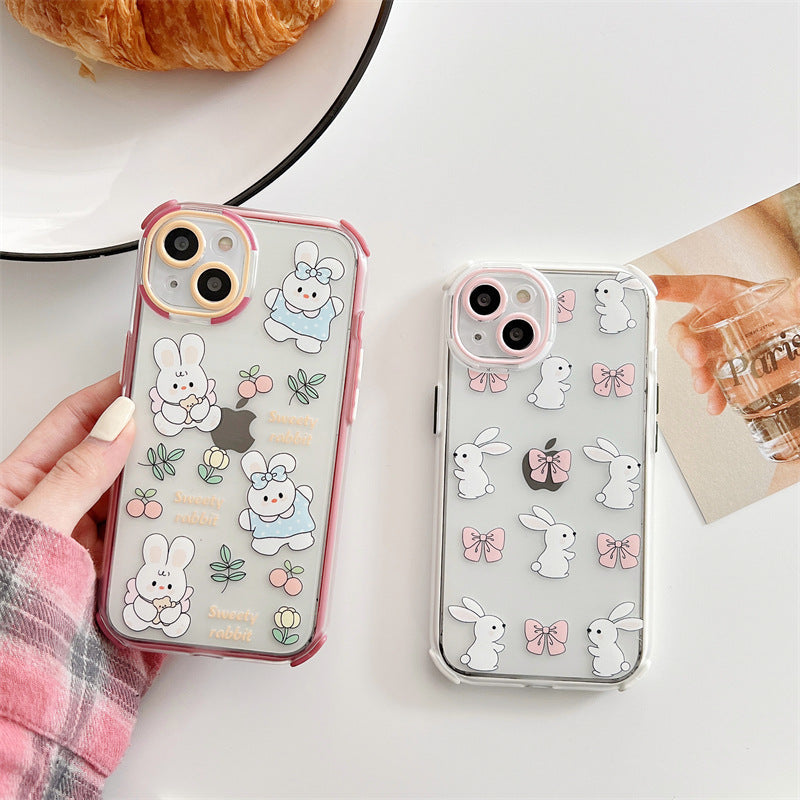 Cute Cartoon Bunny With Bow Phone Case