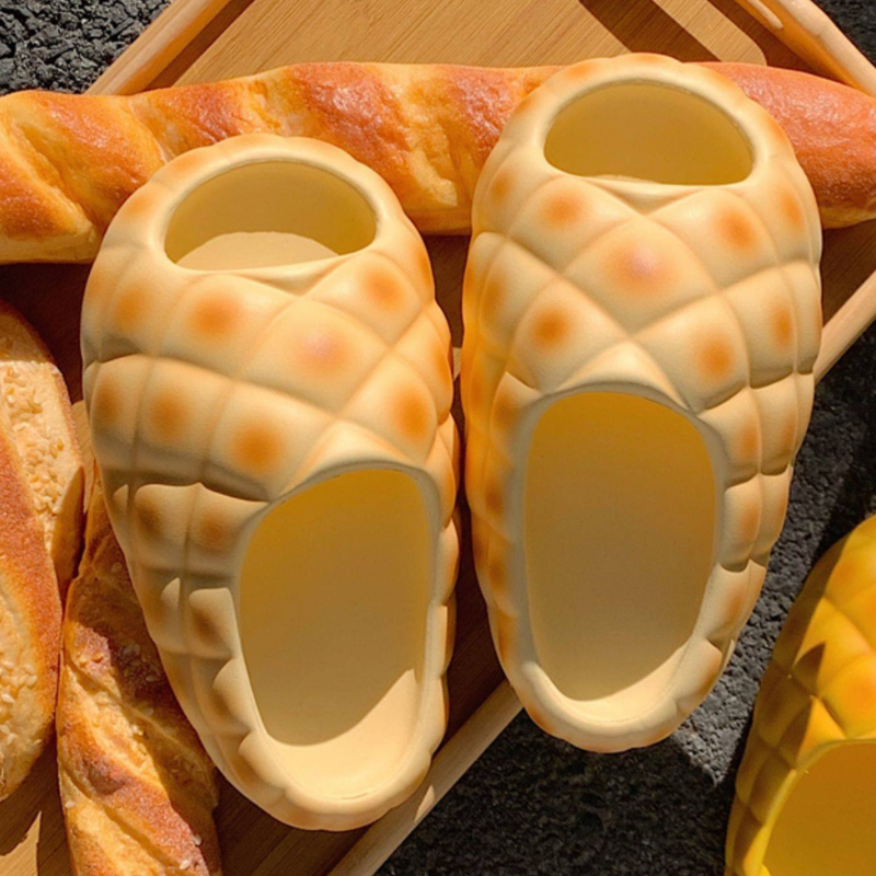 Kawaii Pineapple Bun Slippers