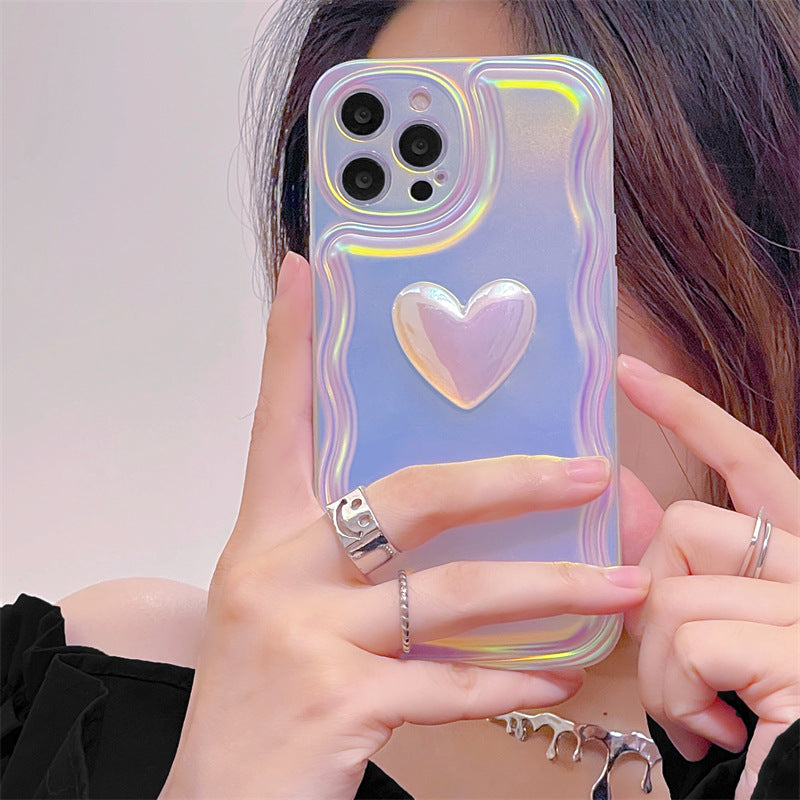 Laser Three-dimensional Love Phone Case