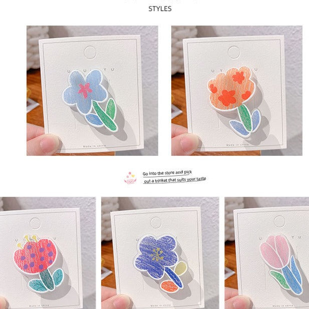 Summer Color Flower Hair Clip