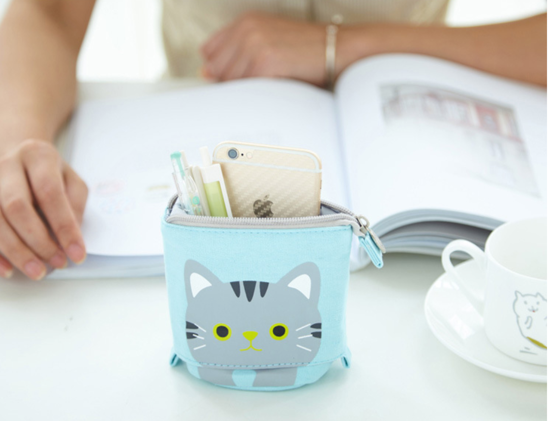 Kawaii Pets Stand-Up Pencil Case