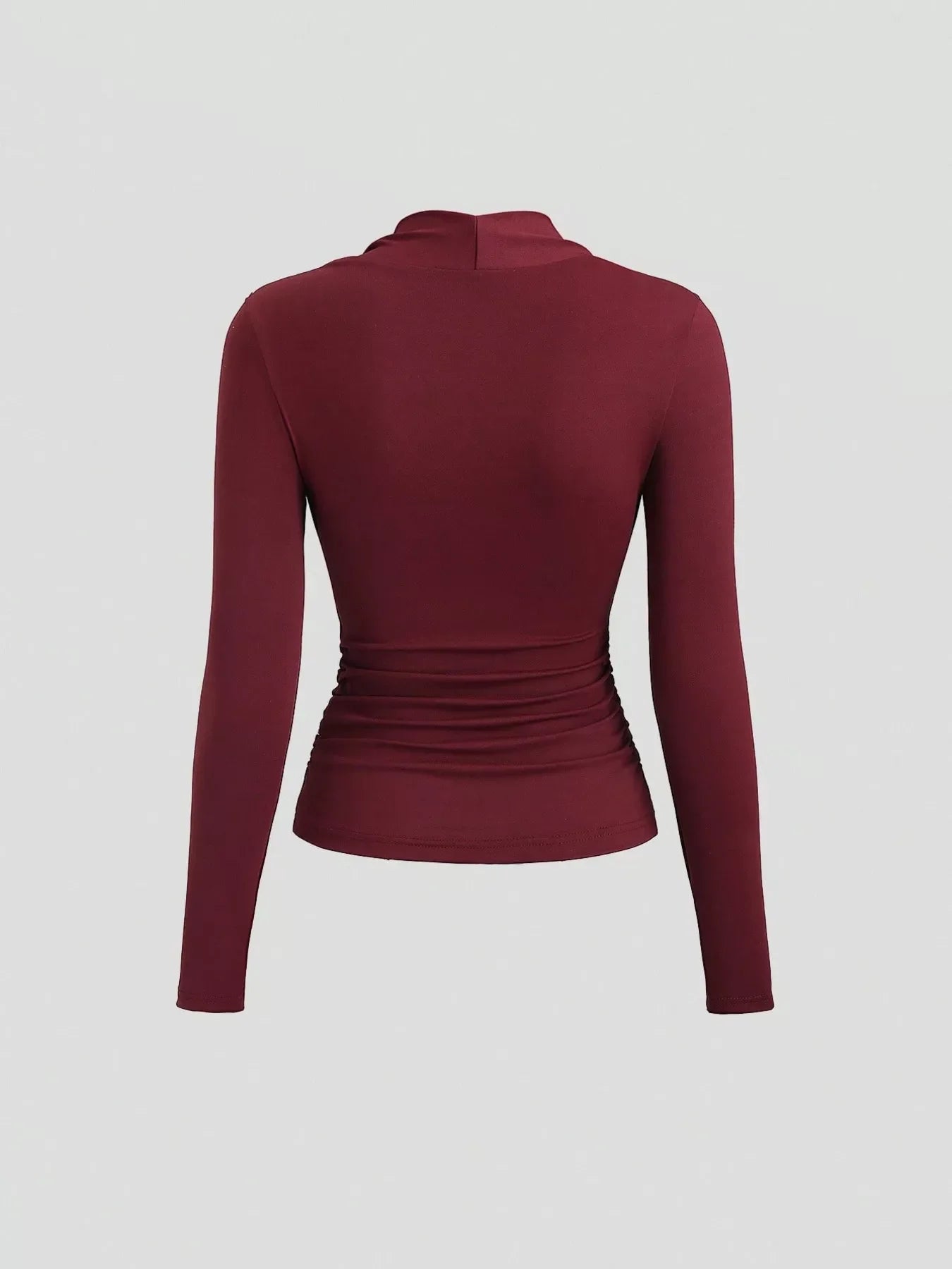 Elegant Ruched Long Sleeve Top