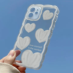 Simple White Heart Phone Case