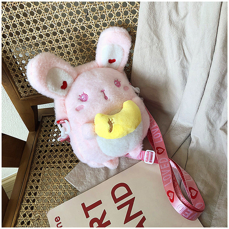 Sweetheart Plush Bunny Shoulder Bag