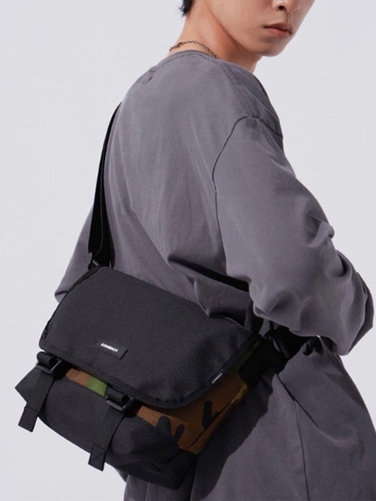 Functional Reversible Camouflage Messenger Bag