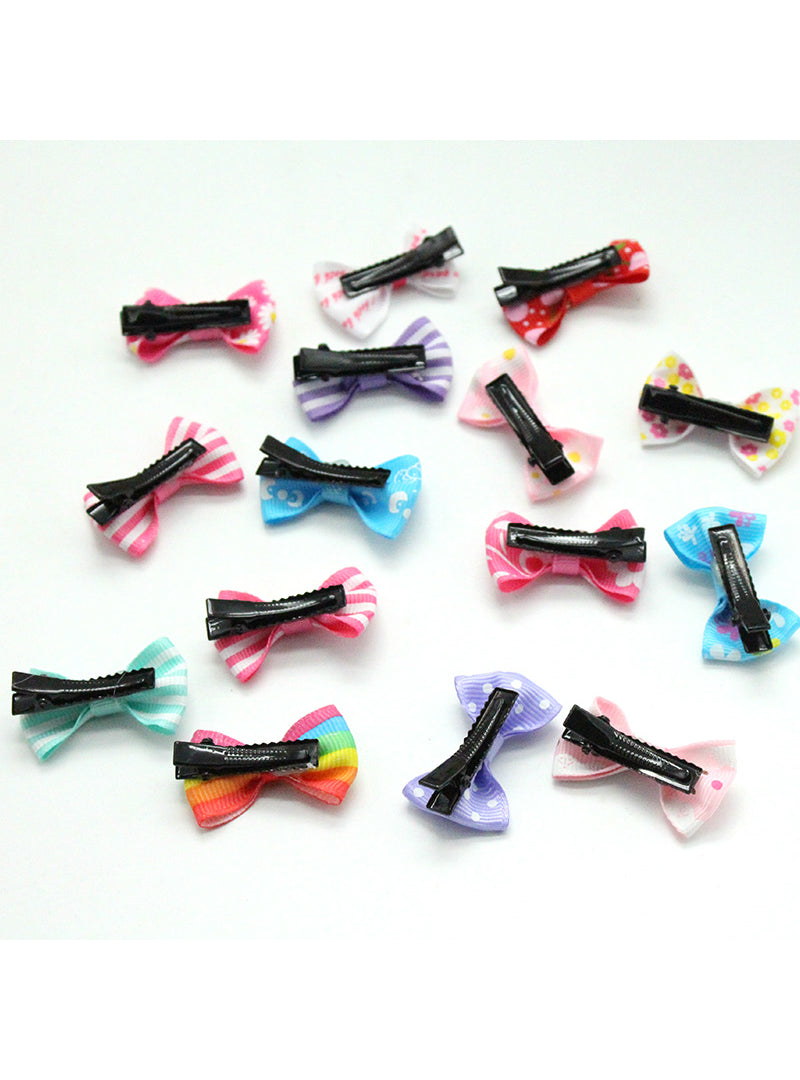 20 Pcs/ Lot Small Mini 3cm Bow Hairgrips