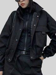 Labeling Pockets Stand Cargo Jacket