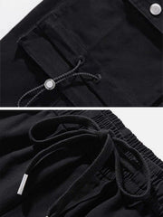 Three-dimensional Zipper Pockets Cargo Pants