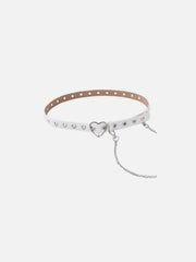 Punk Love Heart Hollow Out Chain Belt