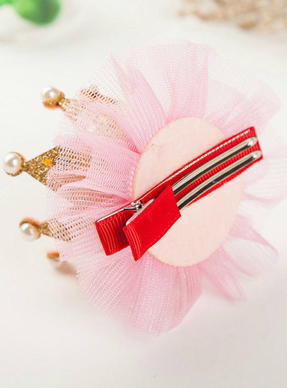 1 pcs Lovely Cute Girls Crown Princess Hair Clip