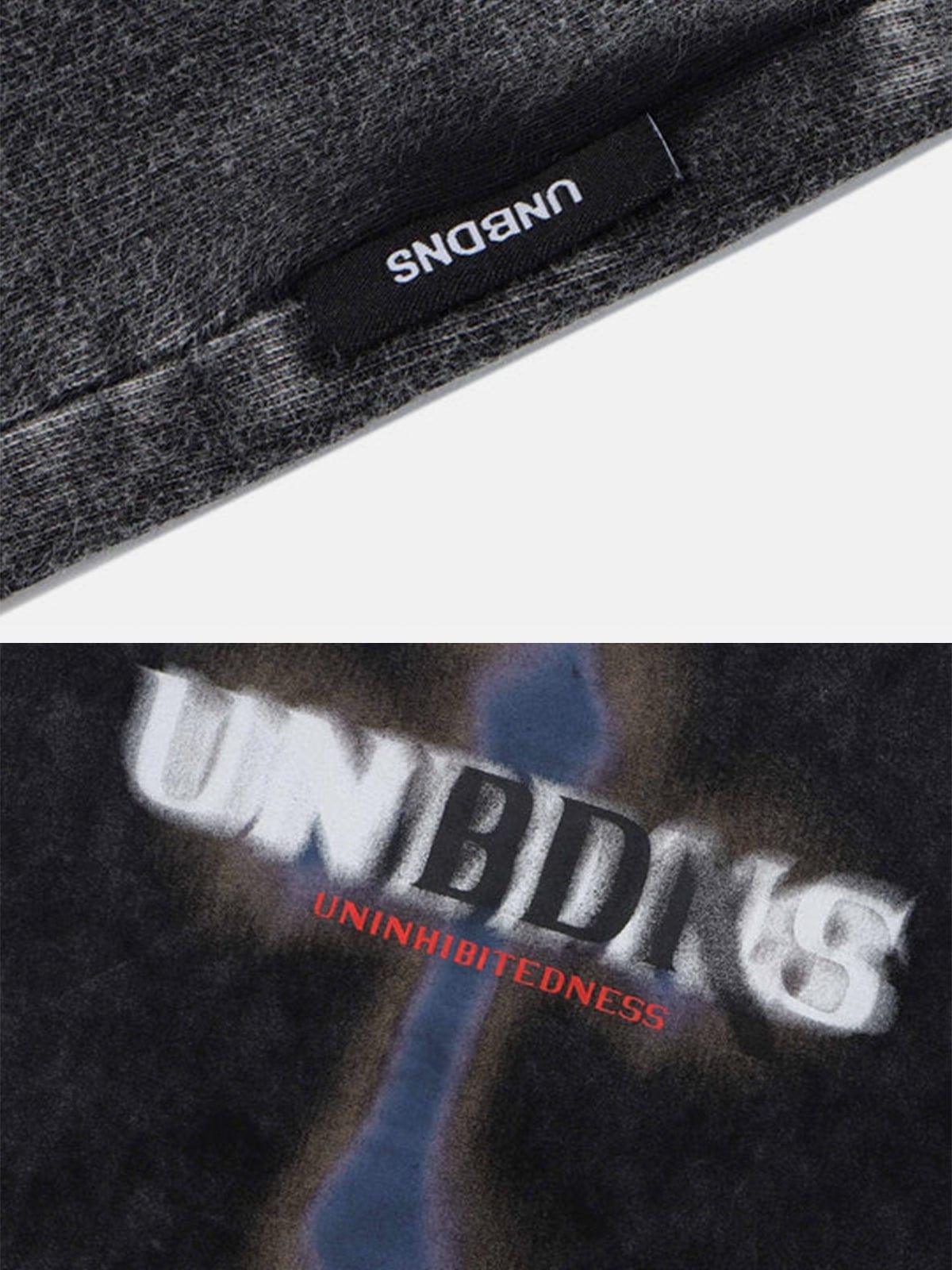 Unreal Cross Letters Washed Graphic Tee