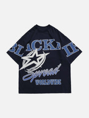 Cut Star Letters Graphic Tee