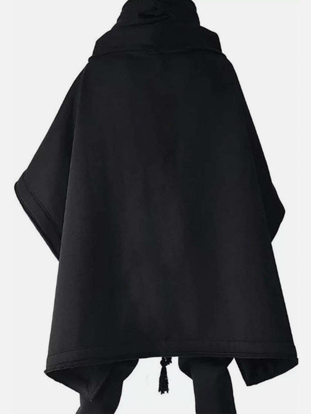 Dark Bat Cloak Cape Wizard Hooded Coat