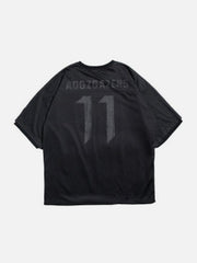 Fake Two Net Patchwork Tee