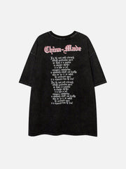 Washed Skeleton Torch Letters Graphic Tee