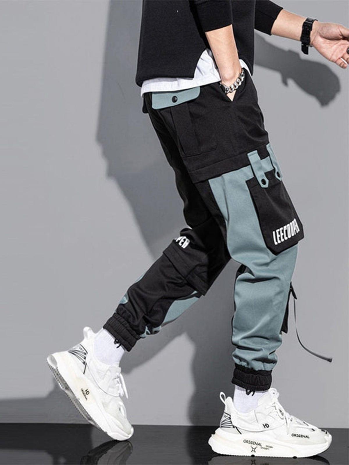 Techwear Patchwork Pockets Cargo Pants