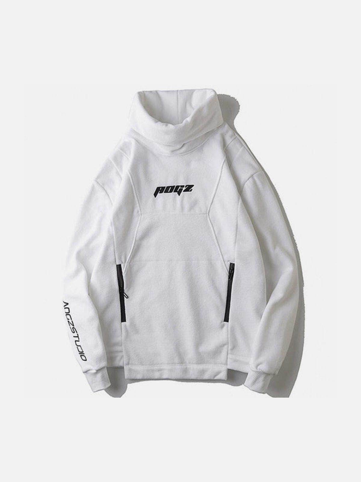 Polar Fleece Turtleneck Hoodie