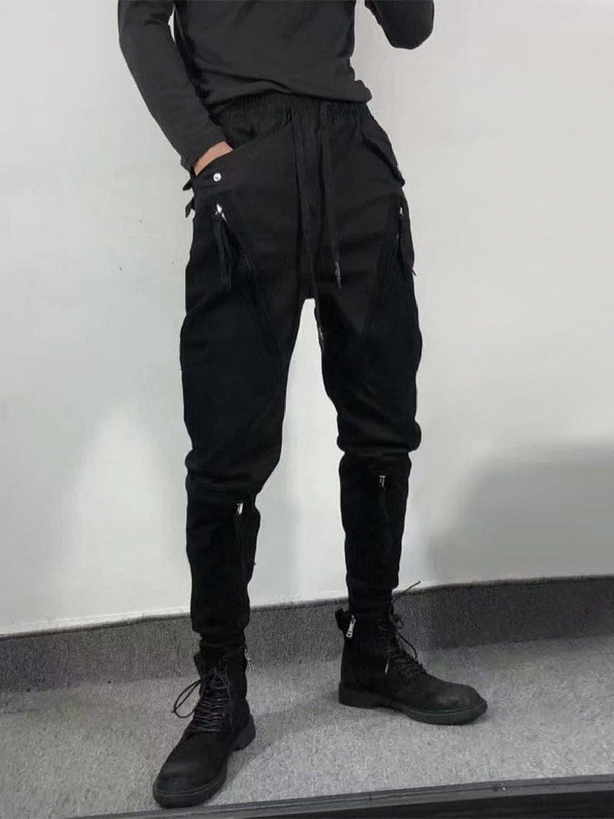 Function Patchwork Zipper Cargo Pants