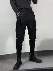 Function Patchwork Zipper Cargo Pants