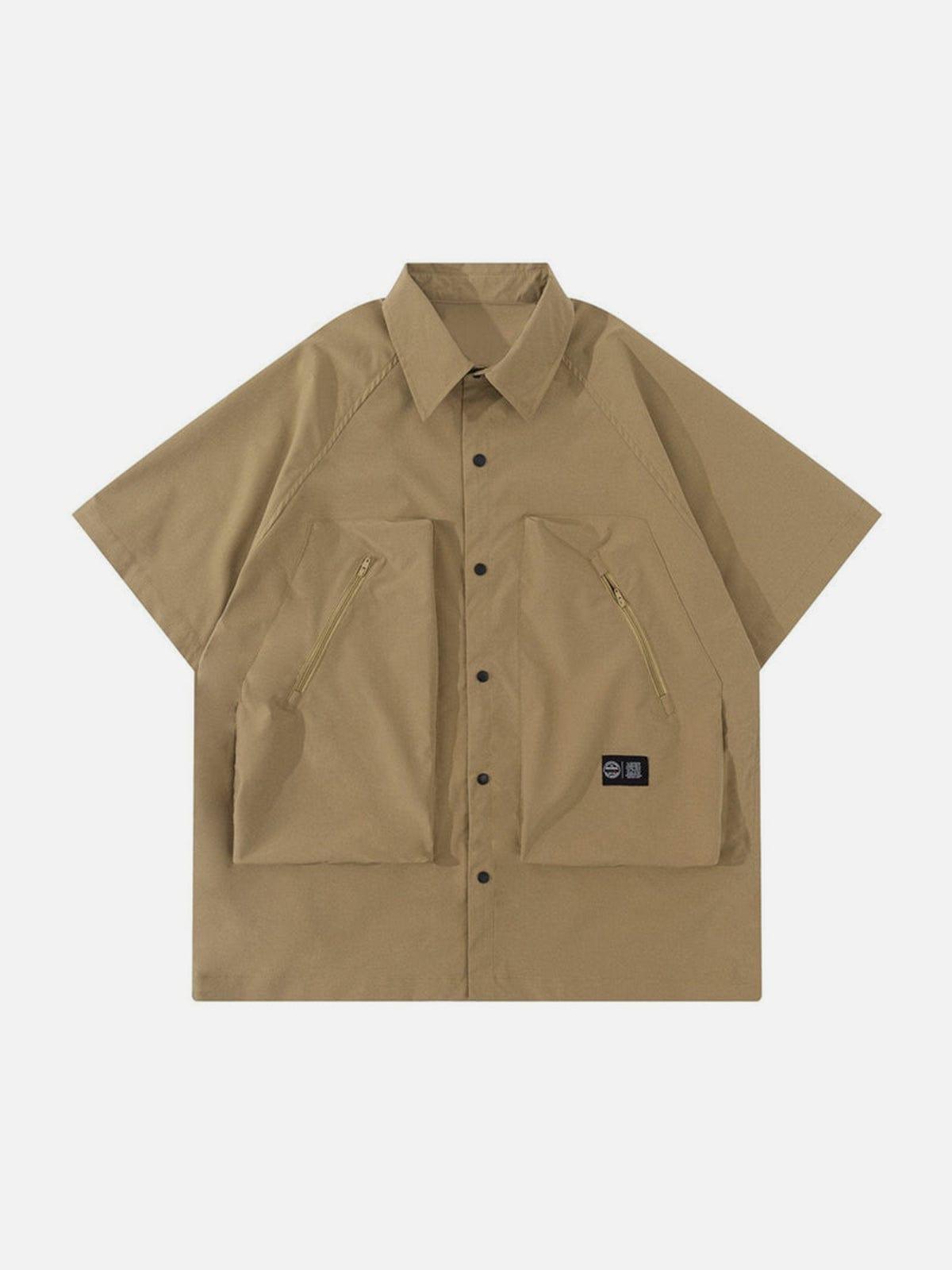 Big Pocket Zipper Shirt