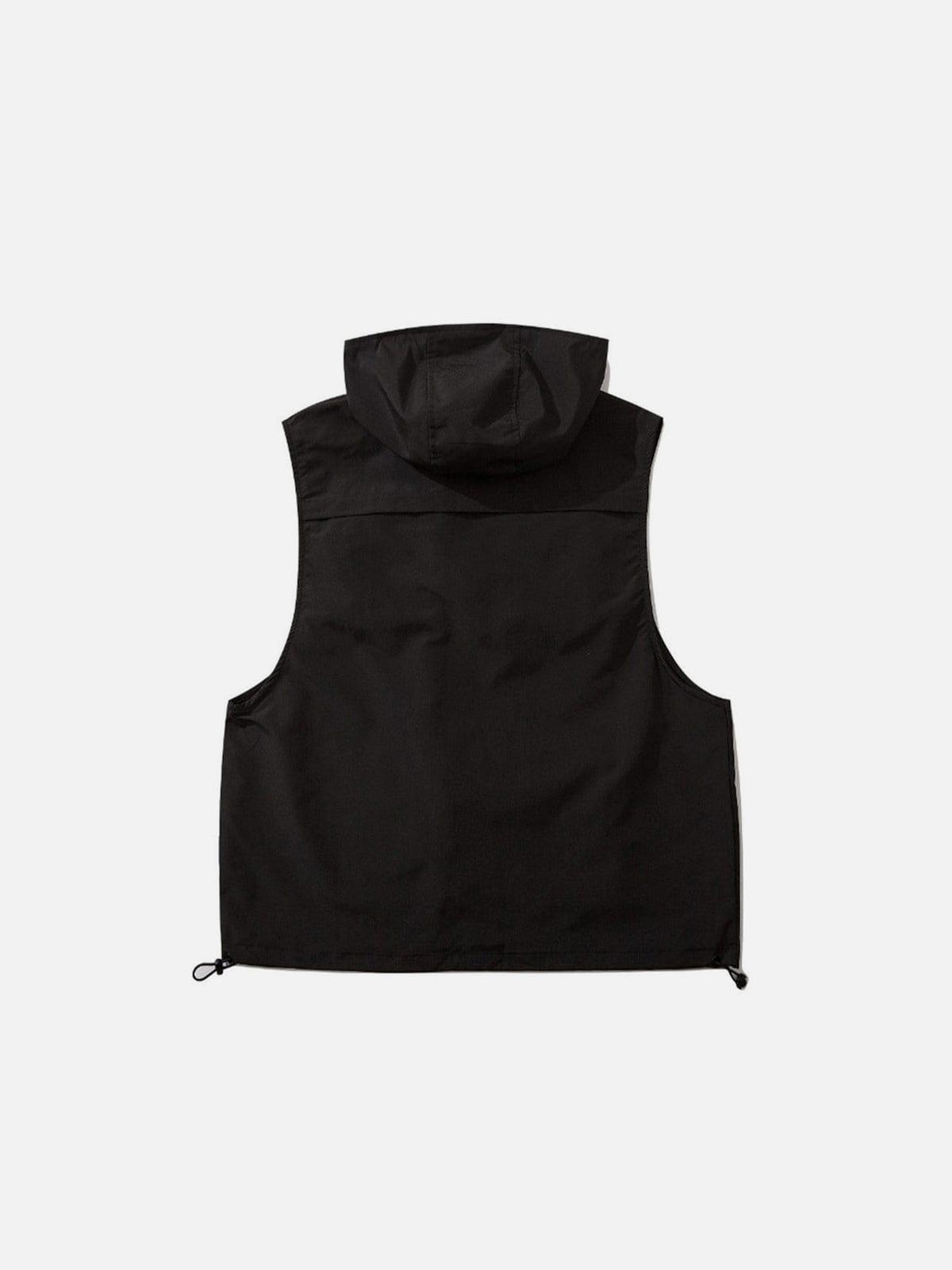Half Zipper Hood Vest