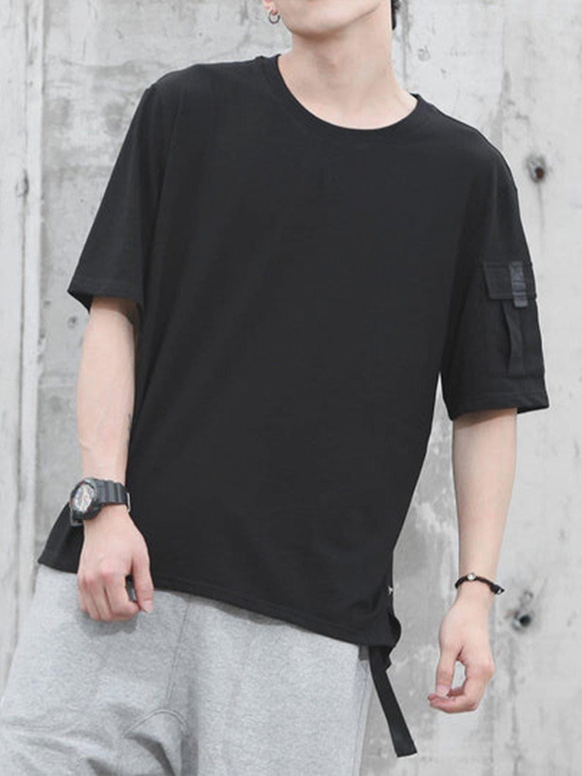 Cyberpunk Functional Pocket Cotton Tee
